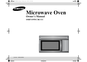 Manual Samsung SMH7159WC Microwave
