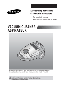 Mode d’emploi Samsung VAC8913EP Aspirateur