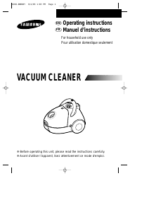 Mode d’emploi Samsung VAC5913R Aspirateur
