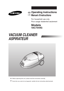 Manual Samsung VAC7049G Vacuum Cleaner