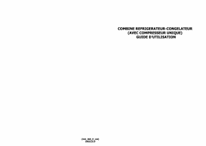 Mode d’emploi Cobal CN365AV Réfrigérateur combiné