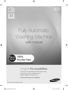 كتيب سامسونج SW65V5 غسالة ملابس