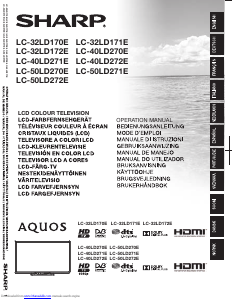 Mode d’emploi Sharp AQUOS LC-32LD172E Téléviseur LCD