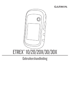 Handleiding Garmin eTrex 20 Handheld navigatiesysteem