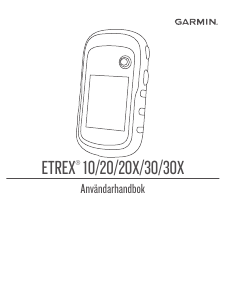 Bruksanvisning Garmin eTrex 20 Handhållen navigation