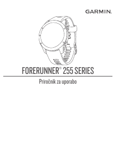 Priročnik Garmin Forerunner 255 Music Pametna ura