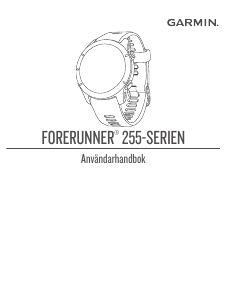 Bruksanvisning Garmin Forerunner 255 Music Smart klocka