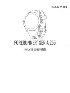 Návod Garmin Forerunner 255 Music Inteligentné hodinky