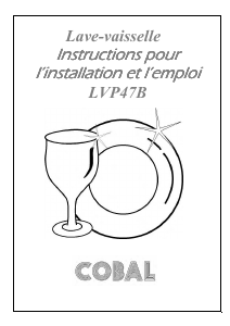 Mode d’emploi Cobal LVP47S Lave-vaisselle