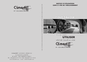 Mode d’emploi Climadiff CVP150 Cave à vin