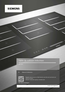 Mode d’emploi Siemens EX977NVV6E Table de cuisson