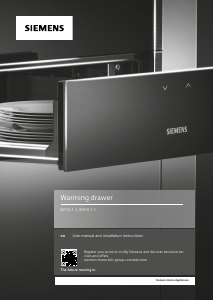 Manual Siemens BI910C1B1 Warming Drawer