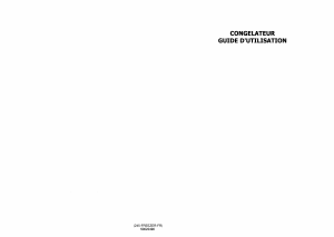 Mode d’emploi Clayton CC245B Congélateur