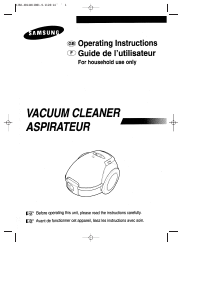 Mode d’emploi Samsung VAC6313SE Aspirateur