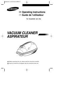 Mode d’emploi Samsung VAC9013GP Aspirateur