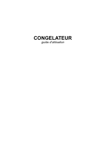 Mode d’emploi Clayton KV1186A Congélateur