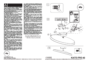 Manual Nordlux Kaito Pro 40 Candeeiro