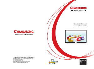 Manuale Changhong LED40D1100ISX LED televisore