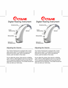 Handleiding Audina Octane Hoortoestel