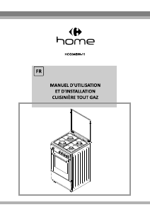 Mode d’emploi Carrefour Home HCG04BW-11 Cuisinière