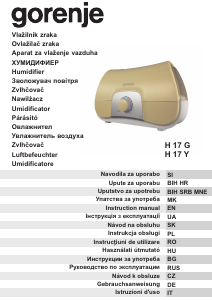 Manual Gorenje H17G Humidifier