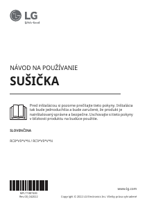 Návod LG RC91V9EV2N Sušička