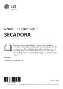 Manual de uso LG RH90V5AV6N Secadora