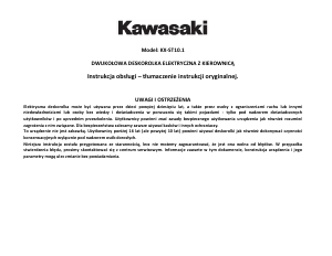 Manual Kawasaki KX-ST10.1 Hoverboard