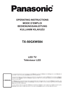 Bedienungsanleitung Panasonic TX-50GXW584 LED fernseher