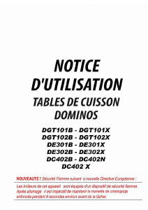 Mode d’emploi California DC402B Table de cuisson