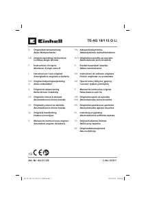 Bedienungsanleitung Einhell TE-AG 18/115 Q Li Winkelschleifer
