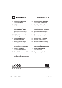 Manual Einhell TP-BS 18/457 Li BL Şlefuitor cu bandă