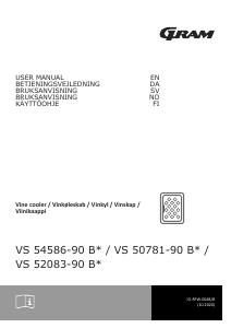 Bruksanvisning Gram VS 54586-90 B Vinkabinett