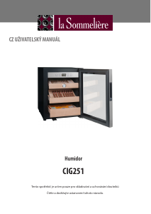 Manuál La Sommelière CIG251 Humidor