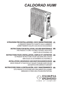 Manual de uso Olimpia Splendid Caldorad Humi Calefactor