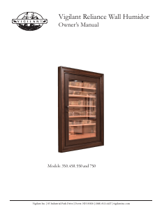 Manual Vigilant Reliance 550 Humidor