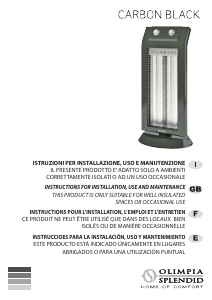 Manual de uso Olimpia Splendid Carbon Black Calefactor