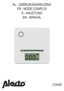 Handleiding Alecto COA-26 Koolmonoxidemelder