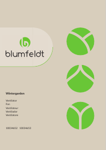 Manual de uso Blumfeldt 10034653 Wintergarden Ventilador