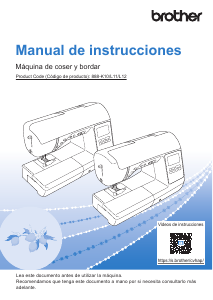 Manual de uso Brother SE2000 Máquina de coser