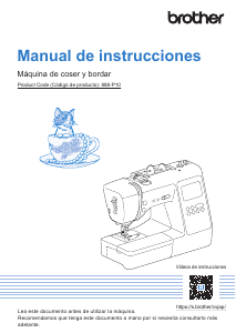 Manual de uso Brother SE700 Máquina de coser