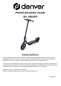 Manuál Denver SEL-10810FDB MK2 Elektrický skútr