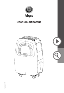 Mode d’emploi Blyss WHD-312EC Déshumidificateur
