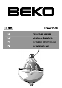 Instrukcja BEKO HSA 29520 Zamrażarka