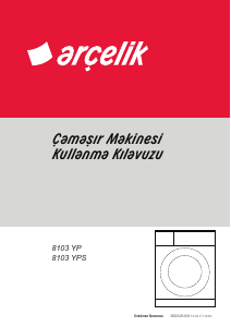 Kullanım kılavuzu Arçelik 8103 YP Çamaşır makinesi