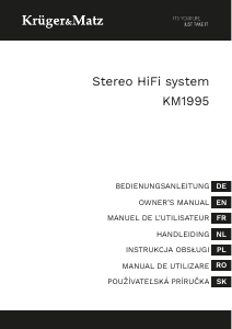 Bedienungsanleitung Krüger and Matz KM1995-A Stereoanlage
