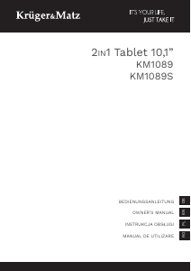Instrukcja Krüger and Matz KM1089S Tablet