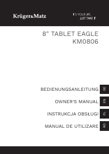 Manual Krüger and Matz KM0806 Eagle Tabletă