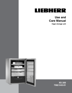 Manual Liebherr XS 200 Humidor