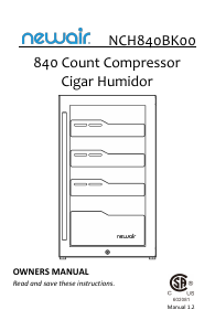 Manual Newair NCH840BK00 Humidor